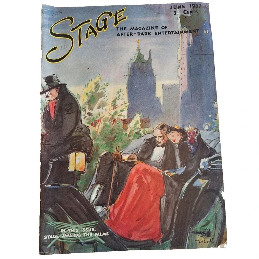 VTG Stage Magazine June 1937 In This Issue Stage Awards The Palms No Label C4‎
